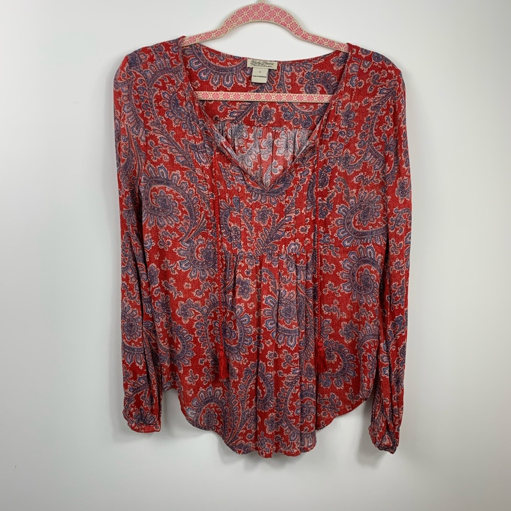 Lucky Brand paisley blouse